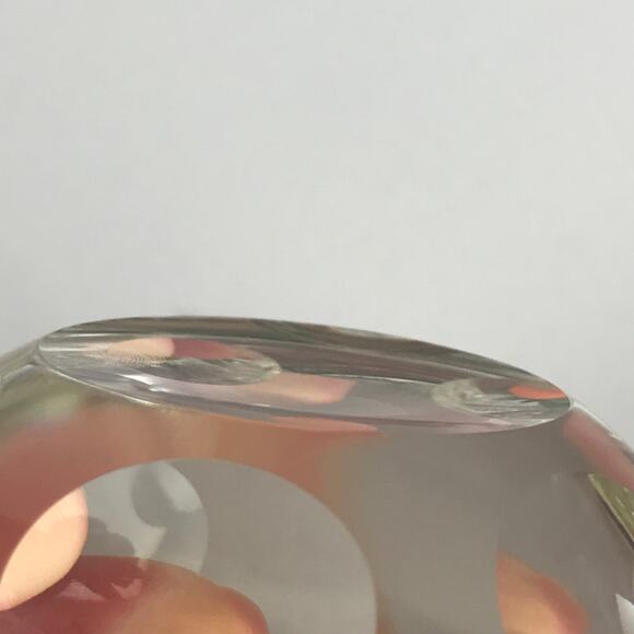 Perthshire Fruit 1994F Oranges Grapes Lemon Feather Cut Faceted Paperweight Box - Picture 9 of 15